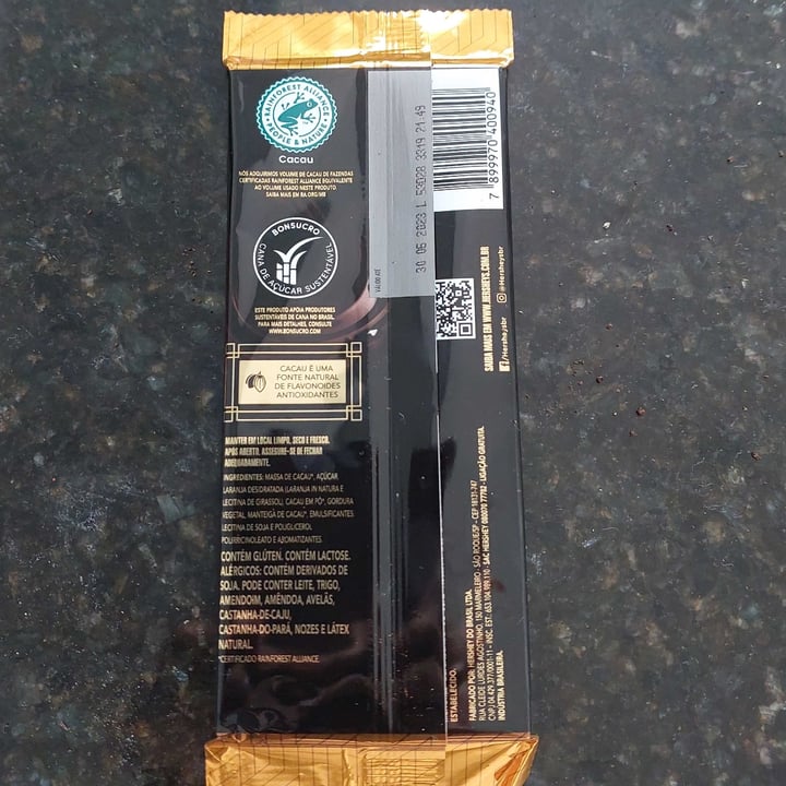 photo of Hershey's Aerado Chocolate 60% shared by @bcmartins82 on  06 Nov 2022 - review