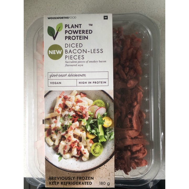 photo of Woolworths Food plant based baconless pieces shared by @plainladyjane on  24 Oct 2022 - review
