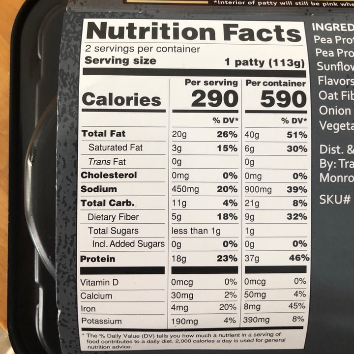 photo of Trader Joe's Protein Patties shared by @steffensenskitchen on  29 Apr 2020 - review