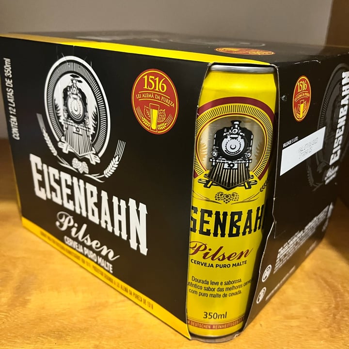photo of Eisenbahn Pilsen Cerveja Puro Malte shared by @caiovinicius on  11 May 2022 - review