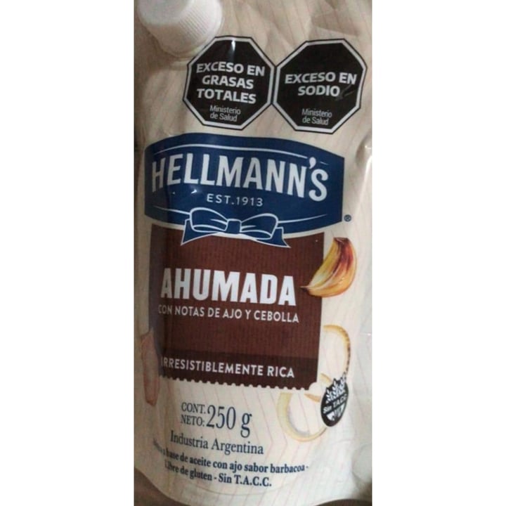 photo of Hellmann’s Mayonesa Hellmans AHUMADA shared by @calabazaculturalok on  18 Dec 2022 - review