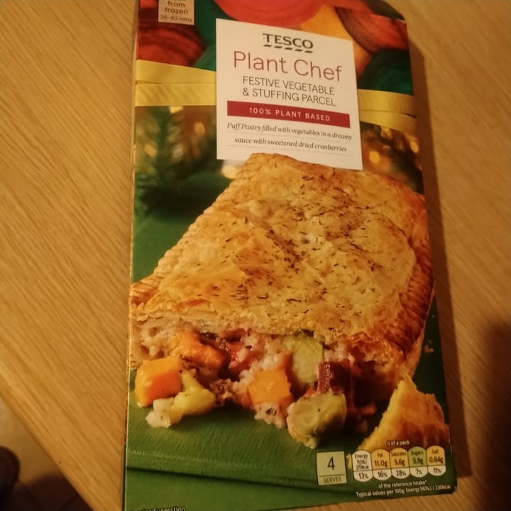 review photo of Tesco Plant Chef Festive Vegetable & Stuffing Parcel shared by @rachel70 on 09 Jan 2023 - review