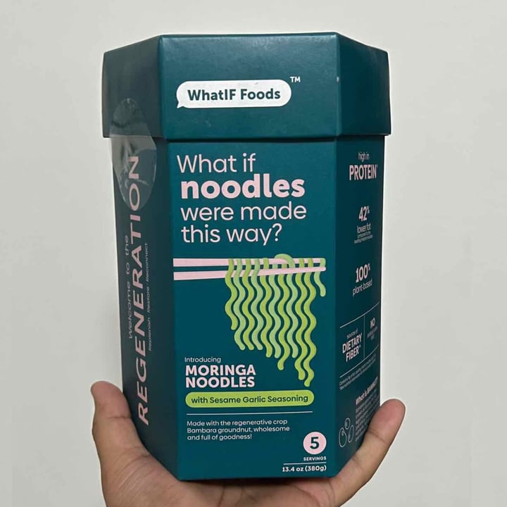 photo of WhatIF Foods Moringa Healthy High Protein Noodles - Sesame Garlic shared by @luc1f3r on  30 May 2022 - review