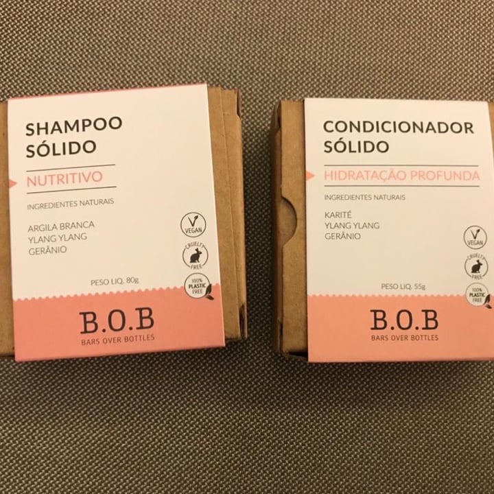 photo of B.O.B Shampoo e condicionador em barra shared by @elessandraestevao on  18 Jul 2021 - review