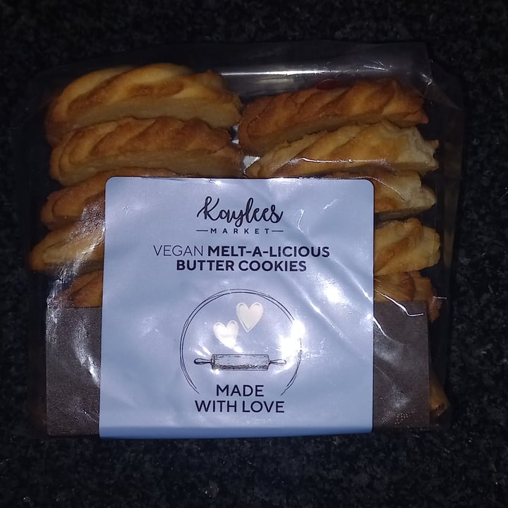 photo of Kaylees market Vegan Melt-A-Licious Butter Cookies shared by @ustrauss on  20 Nov 2022 - review