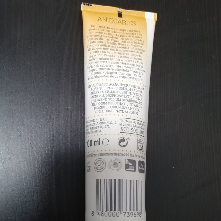 photo of Deliplus Pasta De Dientes Anticaries shared by @danvavidan on  14 May 2021 - review