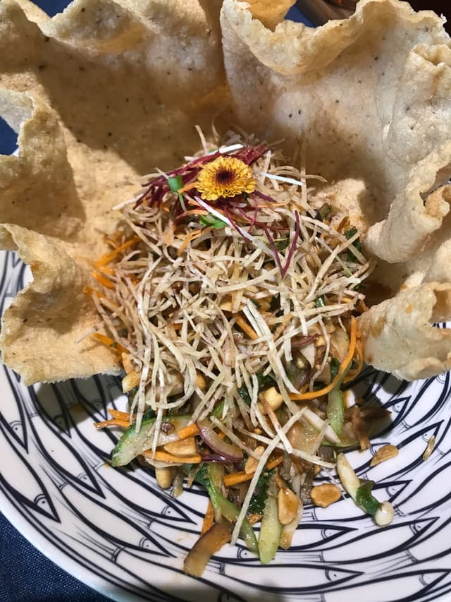 Photo of the dish “Xa lát khoai môn”
