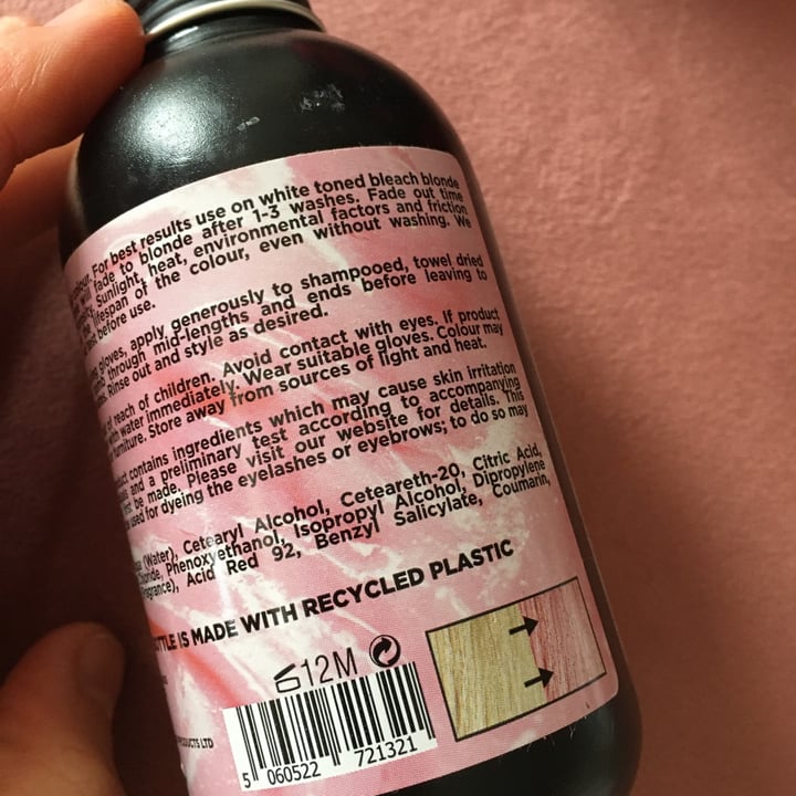 photo of Bleach London Rose semi permanent hair colour shared by @medi on  17 Oct 2020 - review