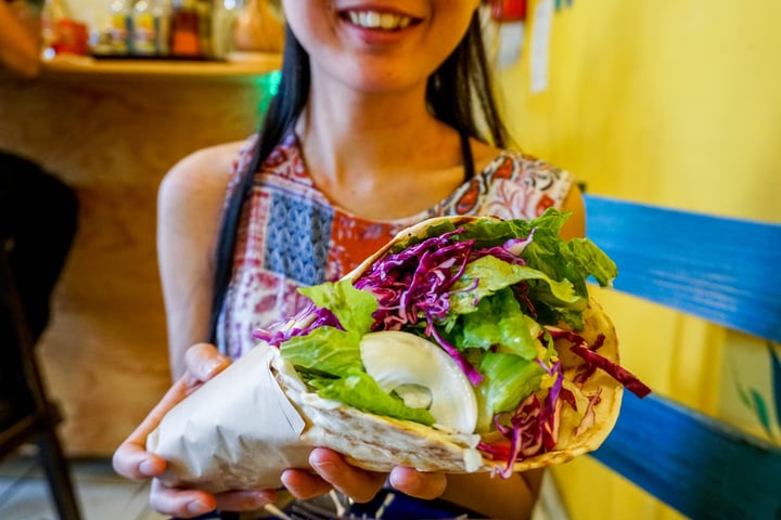 photo of Habibti Falafel Guanajuato Centro Sándwich Humus shared by @veganexpression on  22 Jul 2020 - review