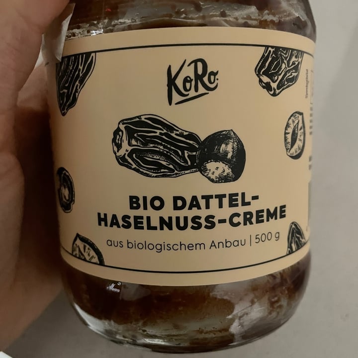 photo of Koro Bio Dattel Haselnuss-Creme shared by @silviapo on  24 Mar 2022 - review