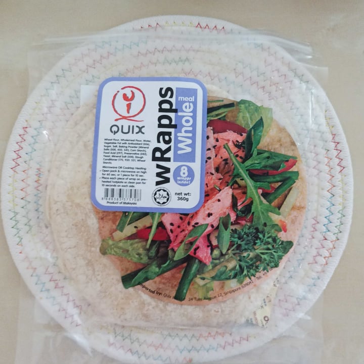 photo of Quix Wholemeal Wraps shared by @bevegg on  08 Dec 2021 - review