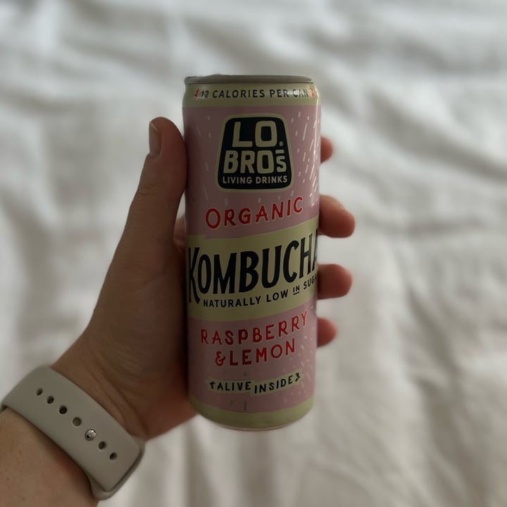 photo of Lo Bro's Living Drinks Raspberry & Lemon Organic Kombucha shared by @beeveg on  17 Jul 2022 - review