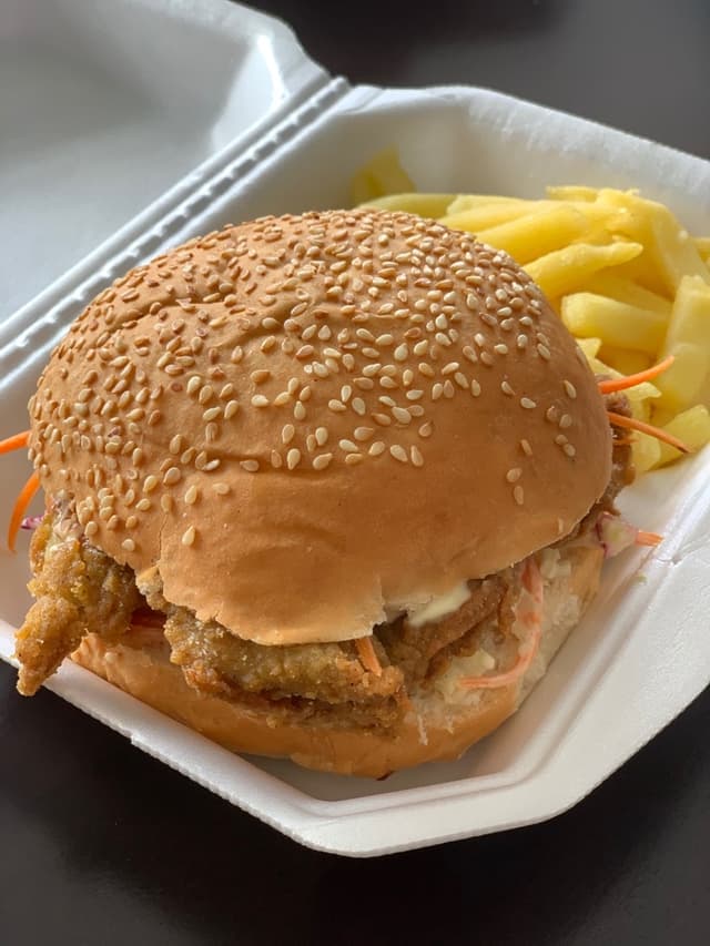 Photo of the dish “Kfv burger And Chips”