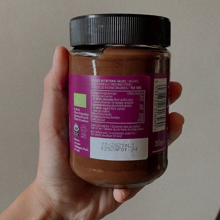 photo of Bonsan mylk hazelnut cocoa spread shared by @nutsfortheearth on  31 Dec 2020 - review
