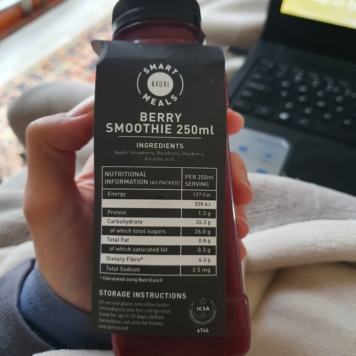 photo of Kauai Berry Smoothie shared by @kendrahudson on  23 Jul 2022 - review