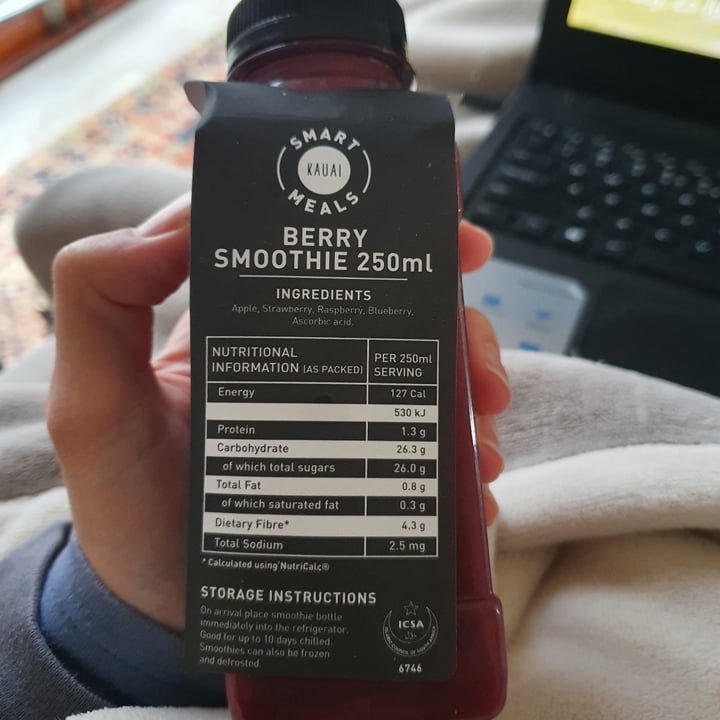 review photo of Kauai Berry Smoothie shared by @kendrahudson on 23 Jul 2022 - review
