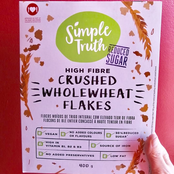 photo of Simple Truth Reduced Sugar Crushed Whole-wheat Flakes shared by @veggiestephie on  28 Dec 2020 - review