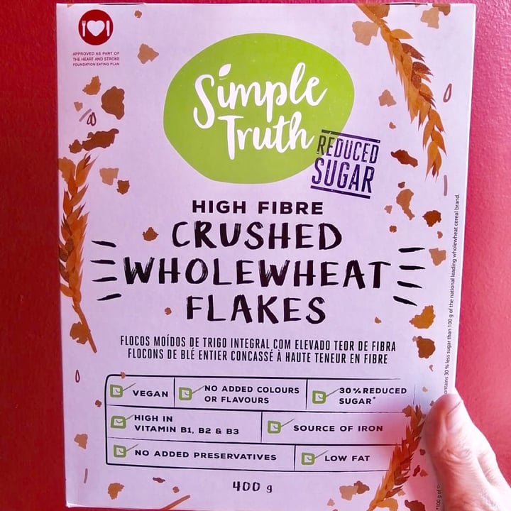 review photo of Simple Truth Reduced Sugar Crushed Whole-wheat Flakes shared by @veggiestephie on 28 Dec 2020 - review