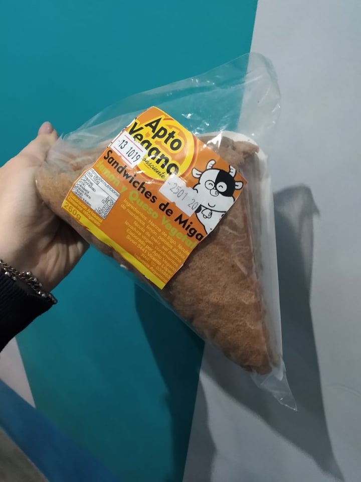 photo of Apto Vegano Consciente Sandwiches de Miga shared by @evelyneich on  06 Oct 2019 - review