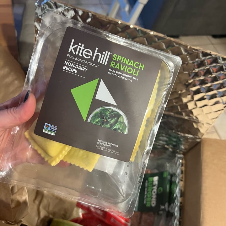 review photo of Kite Hill Spinach Ravioli with Almond Milk Ricotta Alternative shared by @revoltingviolet on 22 Nov 2022 - review