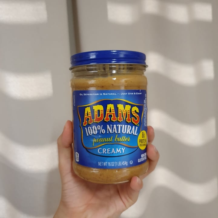 photo of Adams 100% Natural Peanut Butter Creamy shared by @iloveveggies on  27 Oct 2020 - review