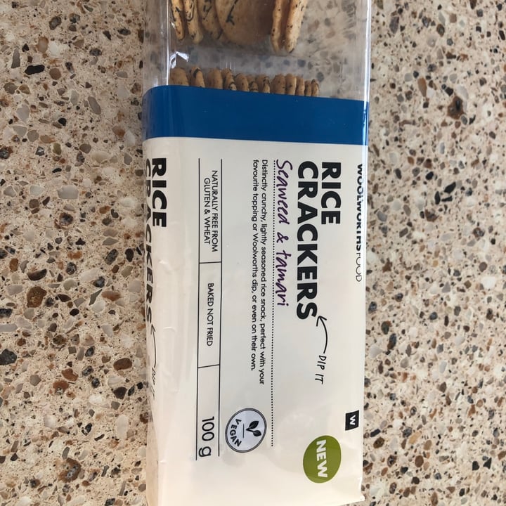 photo of Woolworths Food Rice Crackers With Seaweed And Tamari shared by @samboting on  30 Apr 2020 - review