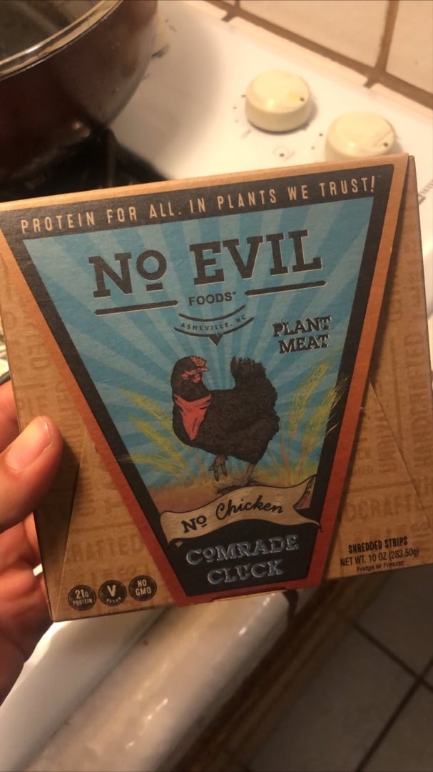 photo of No Evil Foods No Chicken Comrade Cluck shared by @grace on  02 Dec 2019 - review