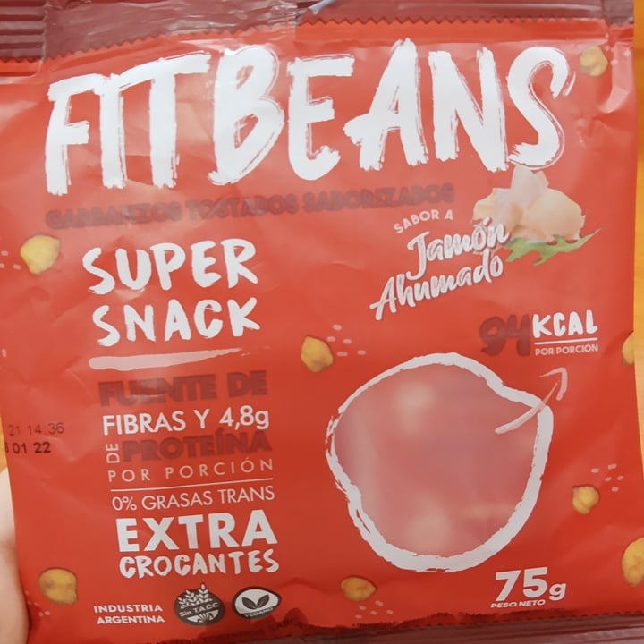 photo of Fitbeans Garbanzos tostados saborizados sabor jamón ahumado shared by @rogalia on  12 May 2021 - review