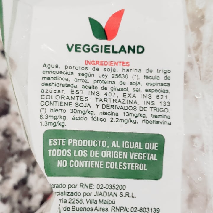 review photo of Veggieland Medallón de espinaca shared by @maripau on 25 Aug 2022 - review