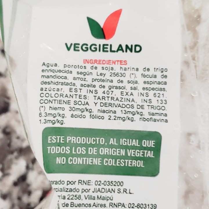 photo of Veggieland Medallón de espinaca shared by @maripau on  25 Aug 2022 - review