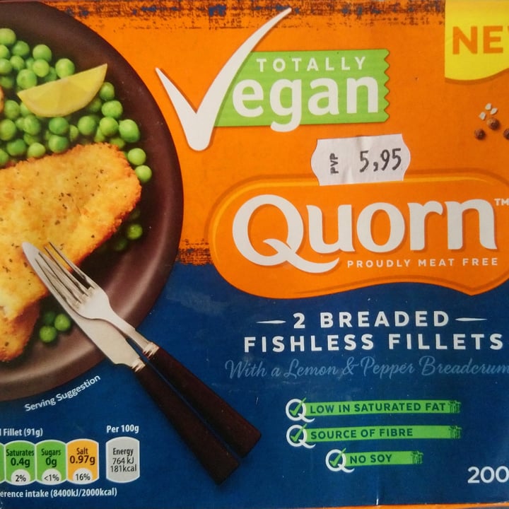 photo of Quorn 2 Battered Fish Free Fillets shared by @veg-ana on  30 Sep 2021 - review