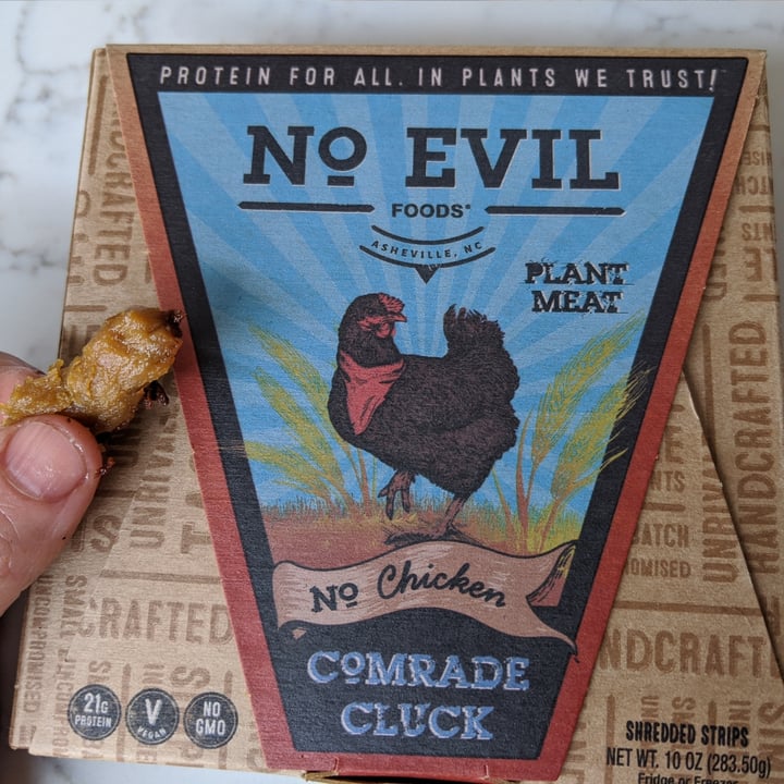 review photo of No Evil Foods No Chicken Comrade Cluck shared by @basiliz on 04 May 2020 - review