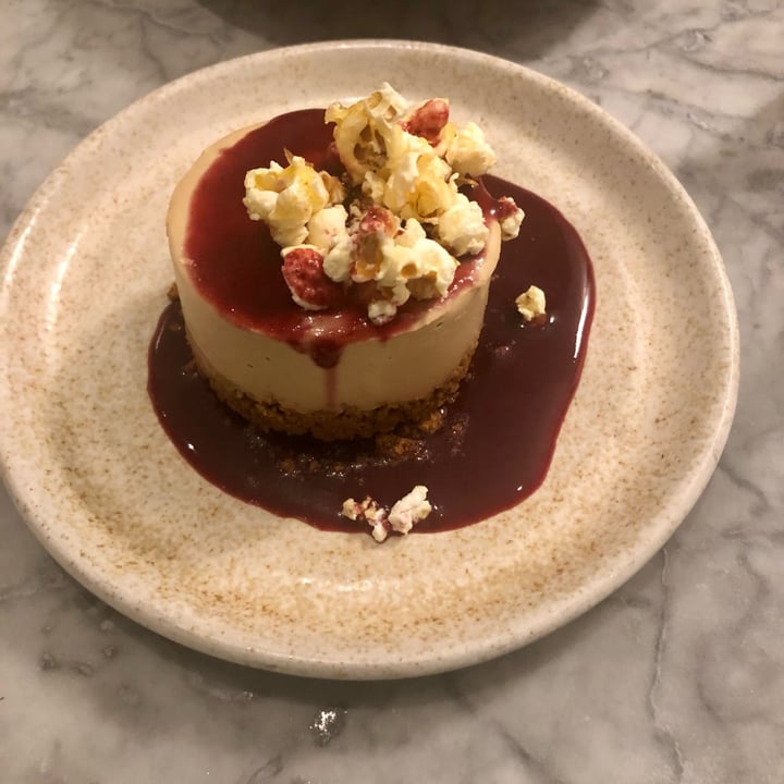 photo of Mildreds Covent Garden Caramel Cheesecake with Berry Coulis and Caramel Popcorn shared by @lupo on  01 Nov 2022 - review