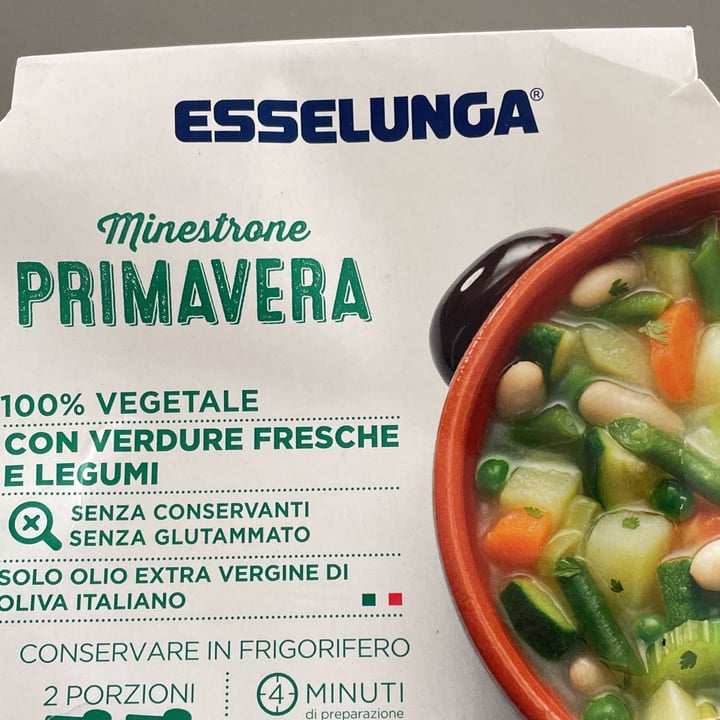 photo of  Esselunga Minestrone Primavera - con verdure fresche e legumi shared by @mariabertagnoli on  15 Mar 2022 - review