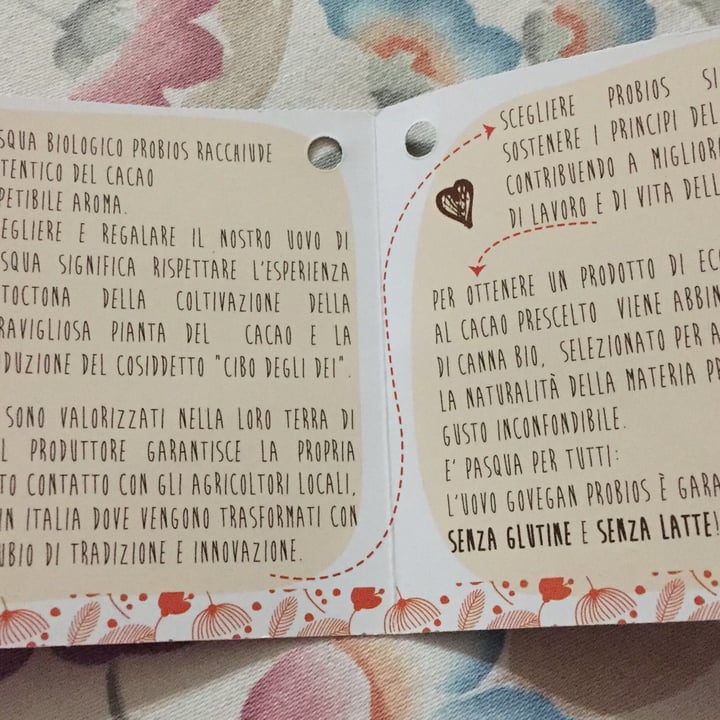 review photo of Probios Uovo cioccolato fondente shared by @erica0787 on 19 Apr 2022 - review