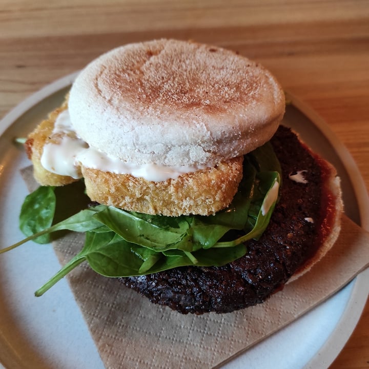 photo of Green Routes Cafe Breakfast Bap shared by @tuscanvegan on  21 Dec 2021 - review