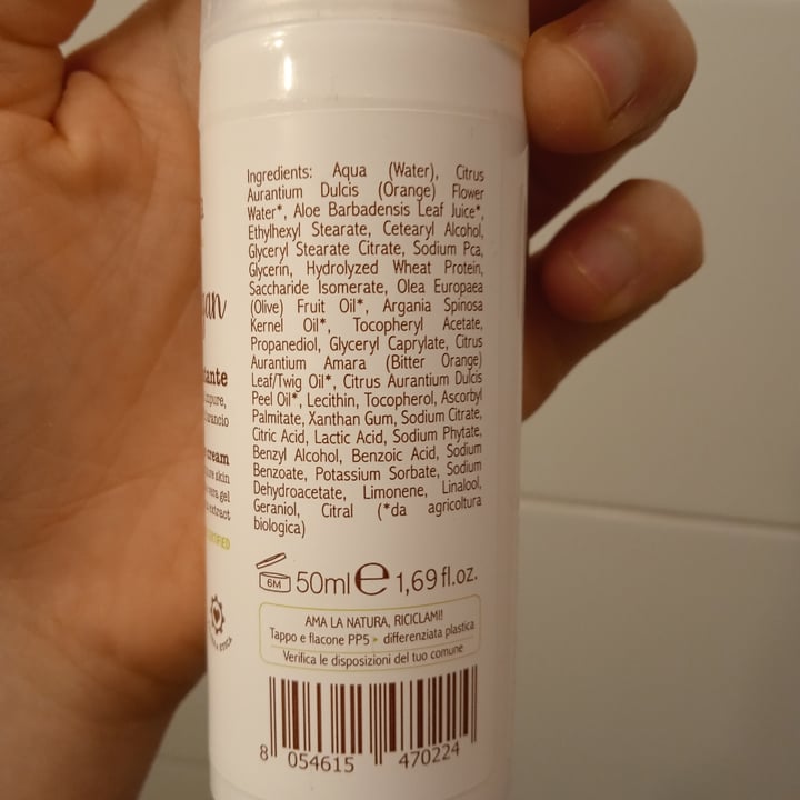 photo of La Saponaria Crema viso idratante Aloe vera e Argan shared by @betulla on  09 Apr 2022 - review