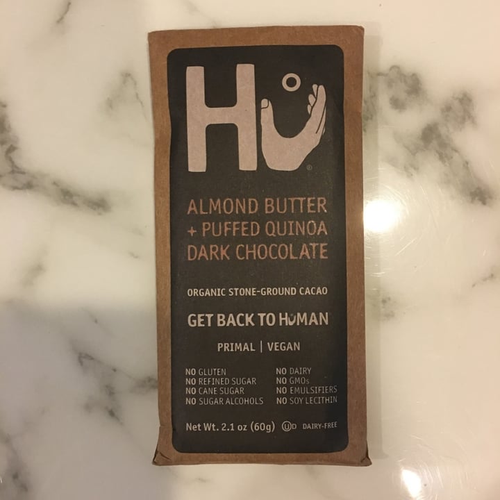 photo of Hu Kitchen Almond Butter + Puffed Quinoa Dark Chocolate shared by @natcoops on  05 Nov 2020 - review