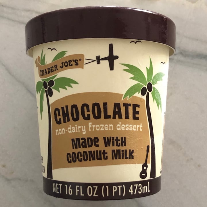 review photo of Trader Joe's Chocolate non-dairy frozen dessert shared by @noelleee on 13 Feb 2021 - review