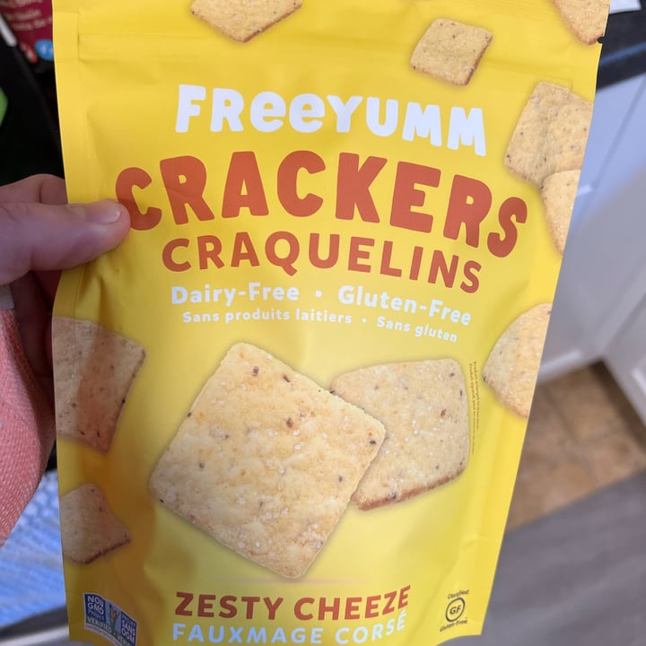 photo of Freeyumm Zesty cheese Crackers shared by @veganmika on  26 Feb 2022 - review