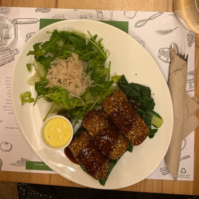 Photo of the dish “seitan Corden Bleu”