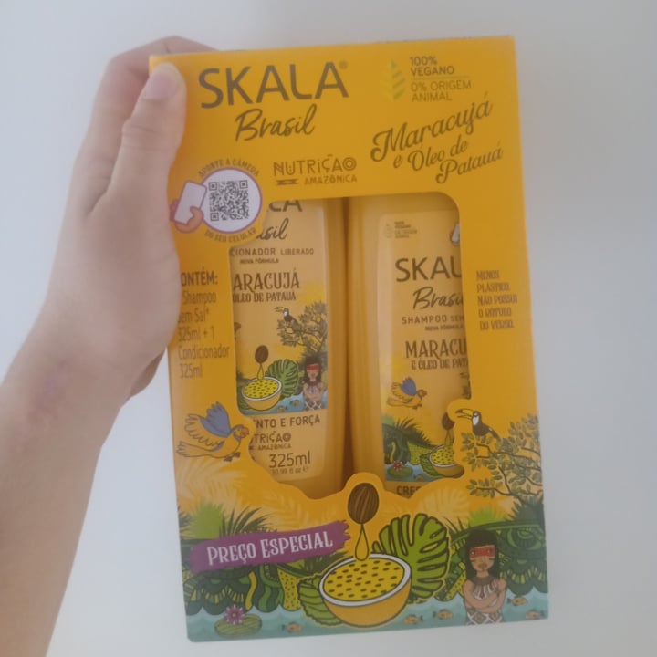 review photo of Skala Combo Sh + Cond Skala Brasil - Maracujá e Óleo de Patuá shared by @veganamineira on 26 Oct 2022 - review