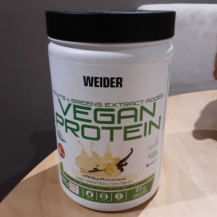 photo of Weider Vegan Protein (Vanilla) shared by @marialaurait on  26 Dec 2021 - review