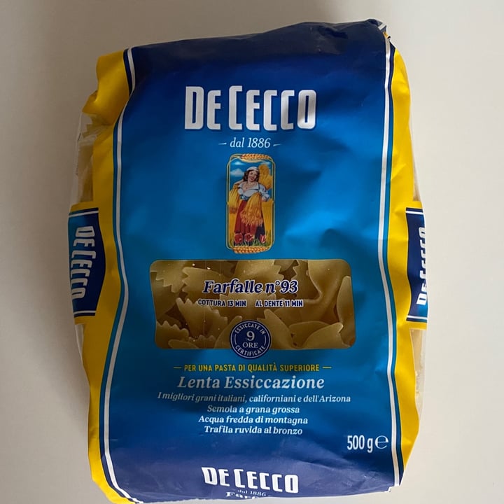 photo of De cecco Farfalle n. 93 shared by @animalionline on  04 Aug 2021 - review