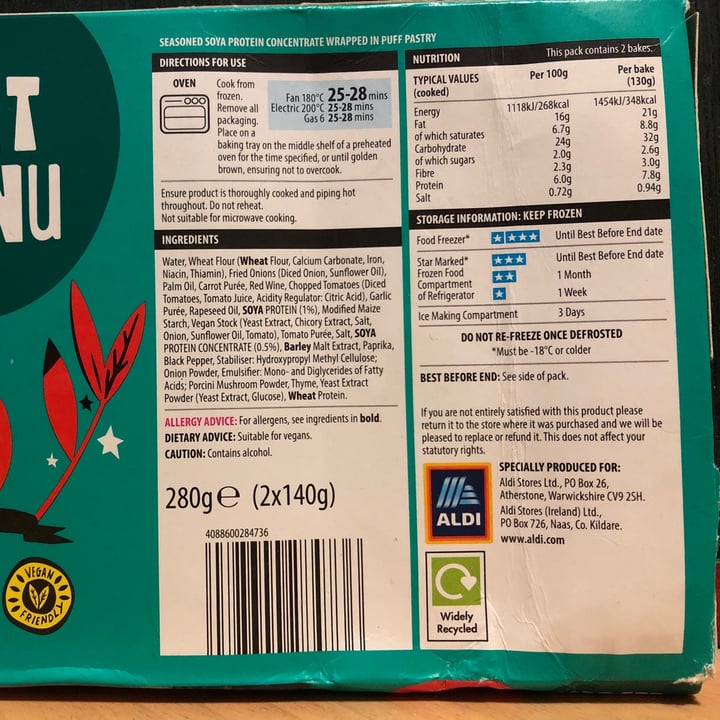 review photo of no steak bake Plant Menu No Steak Bake shared by @sr2020 on 01 Feb 2021 - review