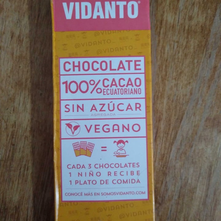 photo of Vidanto Chocolate Sin Azucar shared by @silviov on  30 Aug 2022 - review