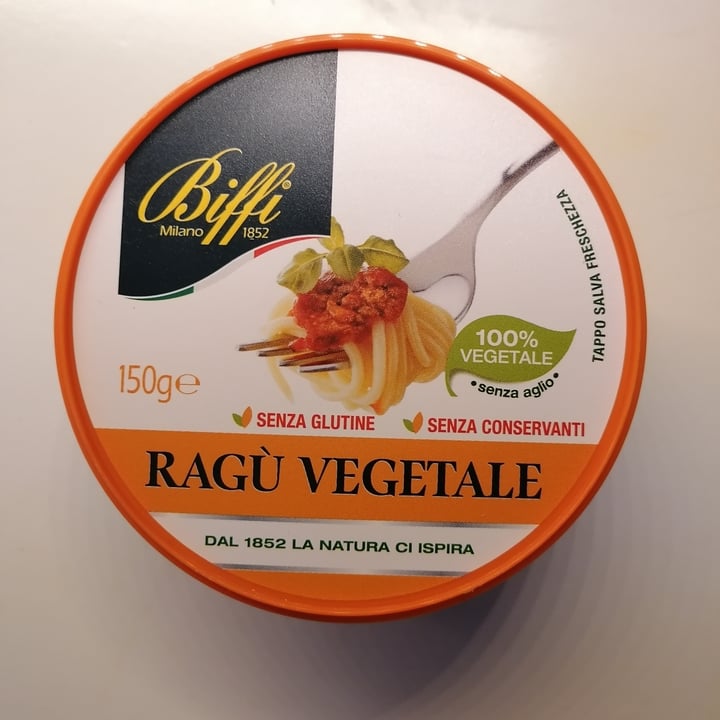 review photo of Biffi Ragù Vegetale (in barattolo di plastica) shared by @vegetariannanas on 29 Mar 2022 - review