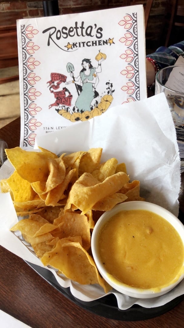 photo of Rosetta's Kitchen Queso basket shared by @skonans on  13 Jan 2020 - review