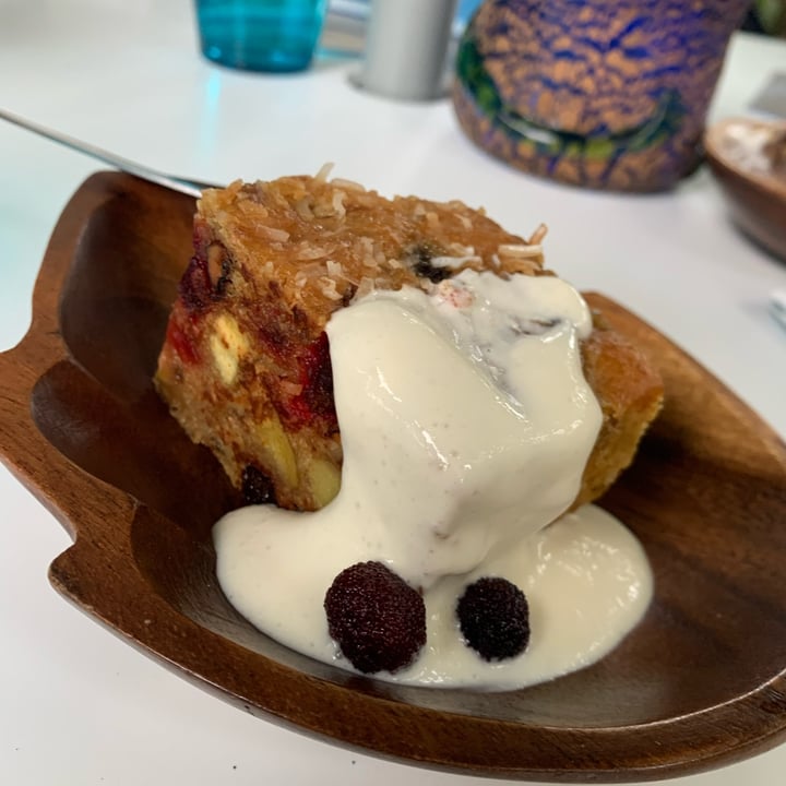 review photo of サバイディーカフェ sabaidee cafe rhubarb vegan cake shared by @agneee on 27 Oct 2022 - review
