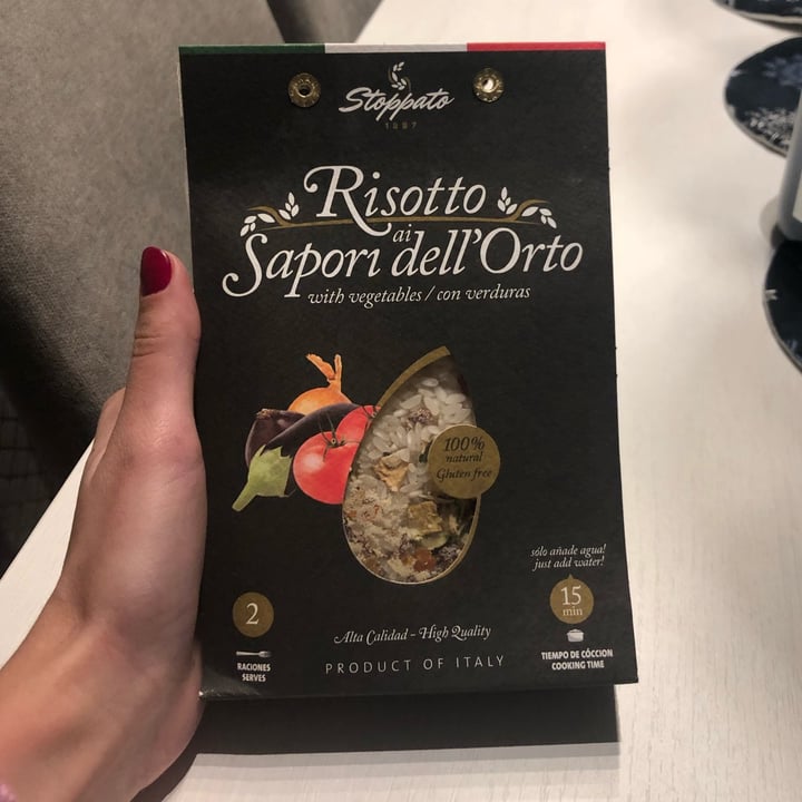 photo of Stoppato Risotto con verduras shared by @paulaapio on  25 Dec 2021 - review